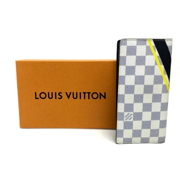 Louis Vuitton Pocket Organizer Coastline Damier Azur White/Blue in